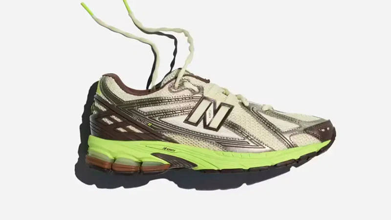 SSENSE x New Balance 1906R Cream Brown Volt Side