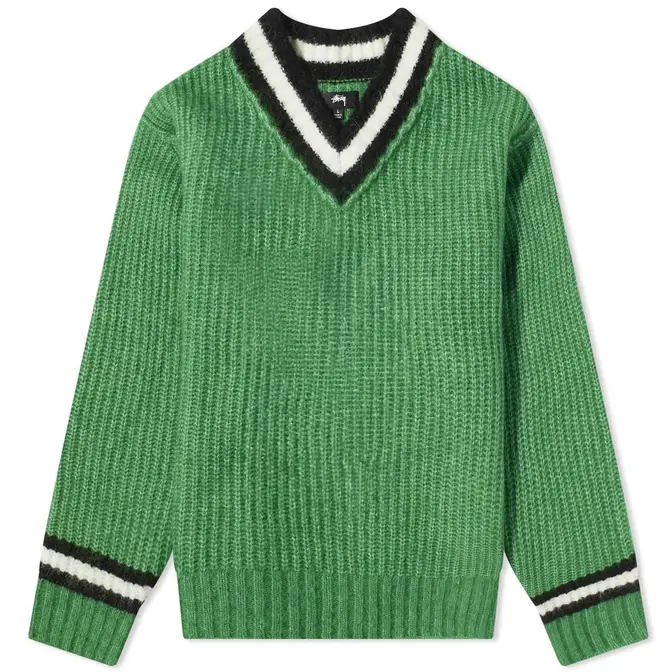 Stüssy Mohair Tennis Sweater | Where To Buy | 117142-GREN | The