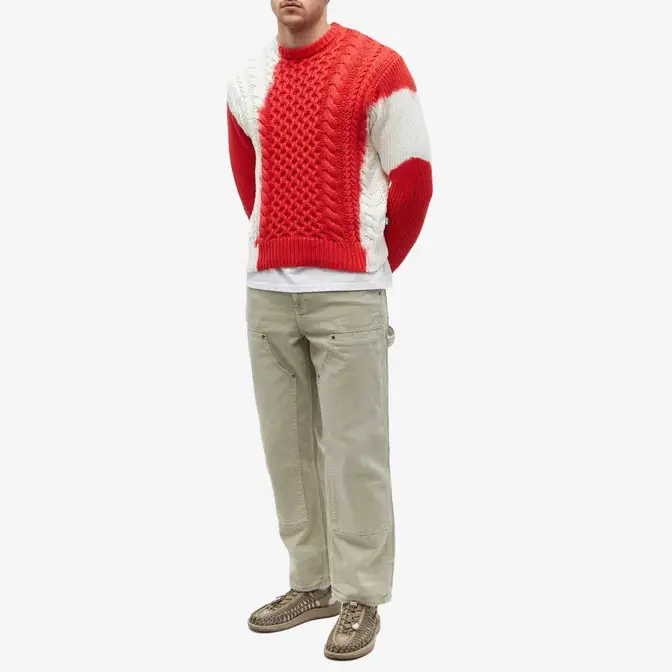 Stüssy Tie Dyed Fisherman Sweater | Where To Buy | 117188-REDD 