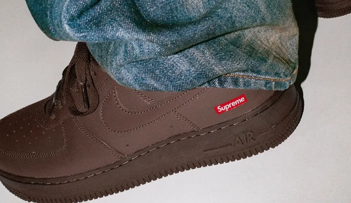 The Supreme x Nike Air Force 1 Baroque Brown Releases November