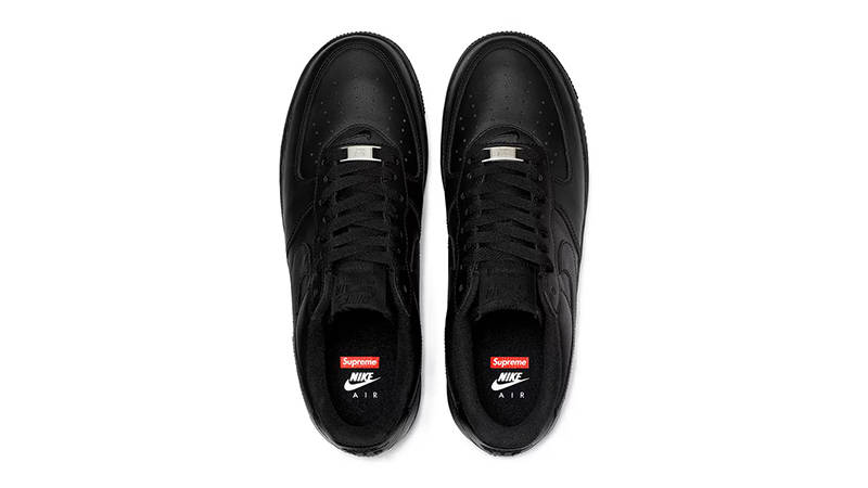 Supreme x Nike Air Force 1 Low Black/Black | Where To Buy | CU9225 