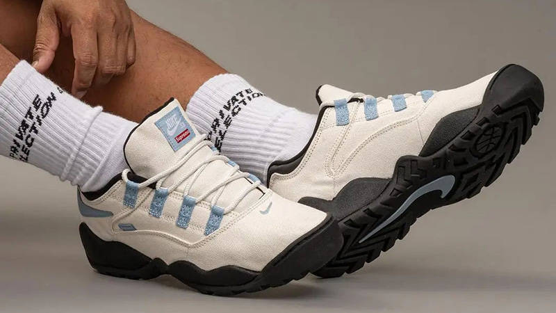 Supreme x Nike SB Air Darwin Low Sail Blue FQ3000-100 The Sole