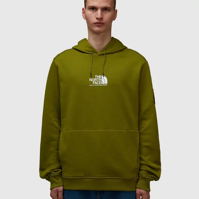 North face olive on sale hoodie