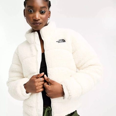 anderson oversized panelled shirt High Pile 2000 puffer jacket White