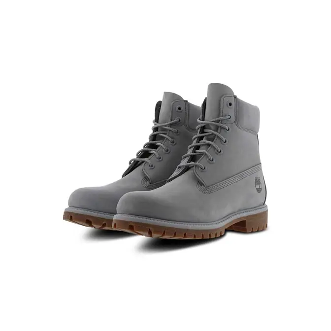 Pale grey timberland boots online