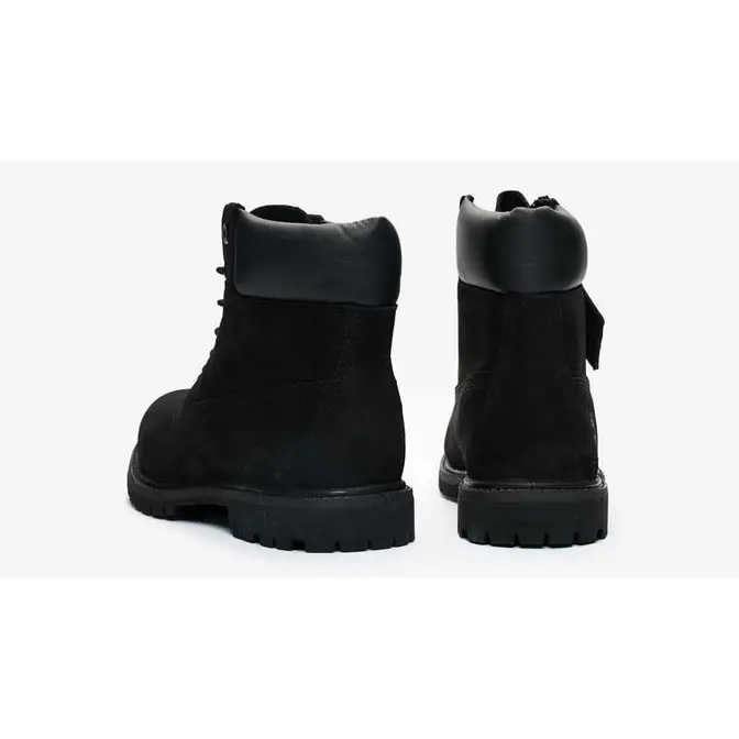 Timberland 6 Inch Premium Boot Black Womens Back