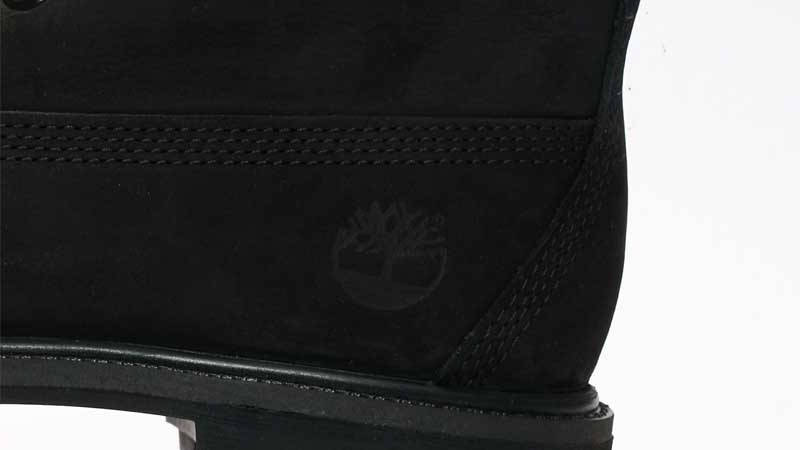 Timberland 6 Inch Premium Boot Black Womens Closeup