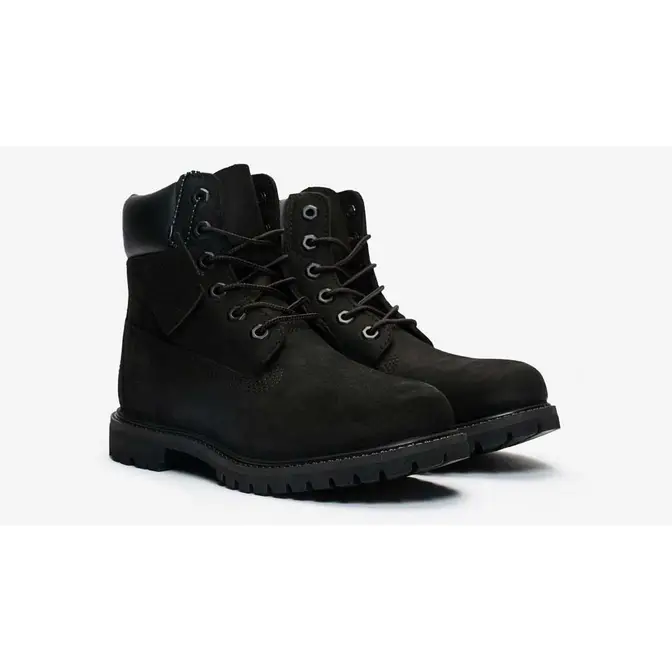 Timberland 6 Inch Premium Boot Black Womens Front