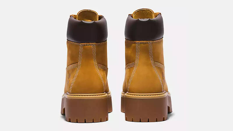 Timberland 6-Inch Waterproof Platform Boot Wheat Nubuck TB0A5RJD231 Back