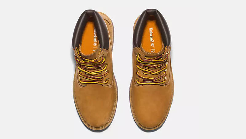 Timberland 6-Inch Waterproof Platform Boot Wheat Nubuck TB0A5RJD231 Top