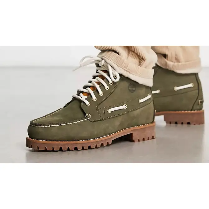 Dark green 2024 timberland boots