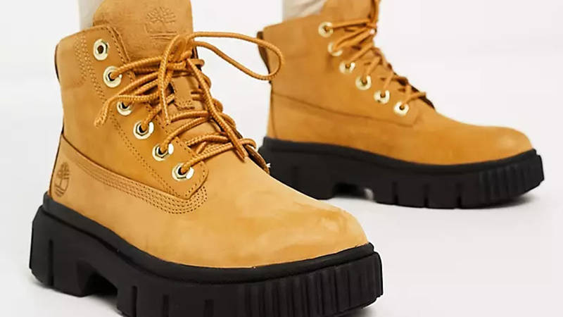 Timberland Greyfield Leather Boot Wheat Black TB0A5RP4231 Side