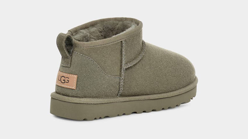 UGG Classic Ultra Mini Boot Moss Green 1116109-MSG Back