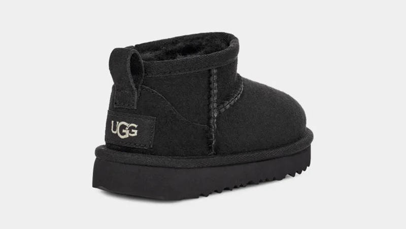 UGG Classic Ultra Mini Boots Toddler Black 1130750T-BLK Back