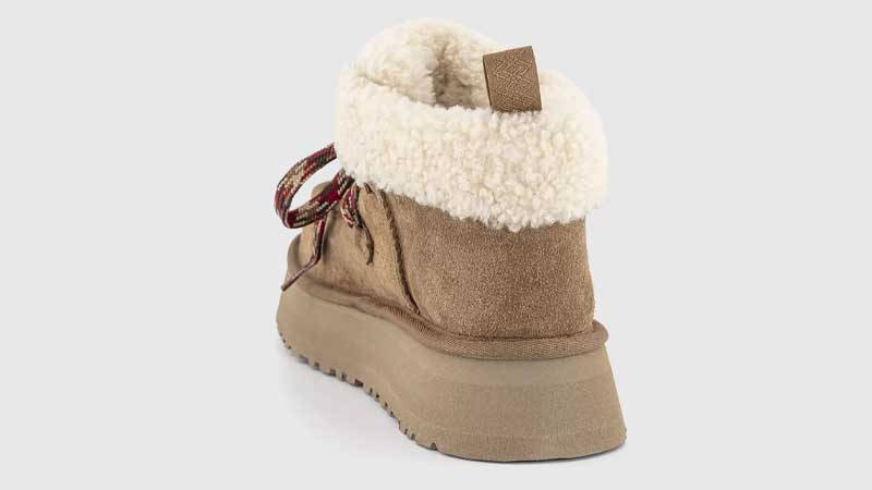 UGG Funkarra Cabin Cuff Slippers Chestnut Back