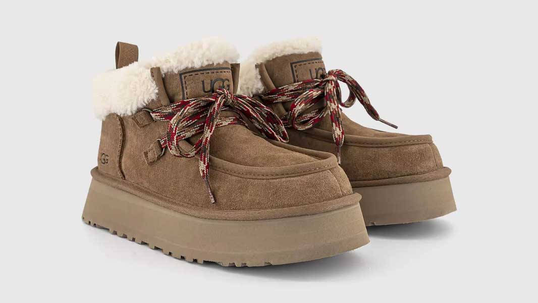 UGG Funkarra Cabin Cuff Slippers Chestnut Front