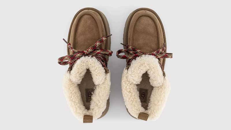 UGG Funkarra Cabin Cuff Slippers Chestnut Middle