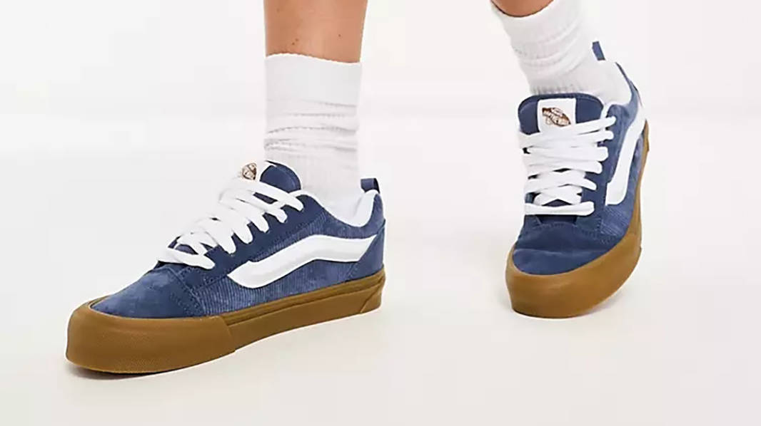 Van Knu Skool Corduroy Blue Gum VN0009QCBMB1 Front