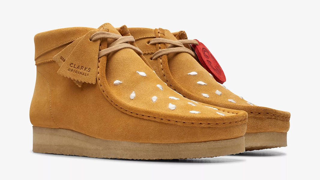 Vandy The Pink x Clarks Wallabee Embroidery Tan | Where To Buy