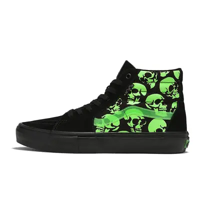 Vans Skate Sk8-Hi Glow Skulls Green | Where To Buy | vn0a5fcc5qw | The ...