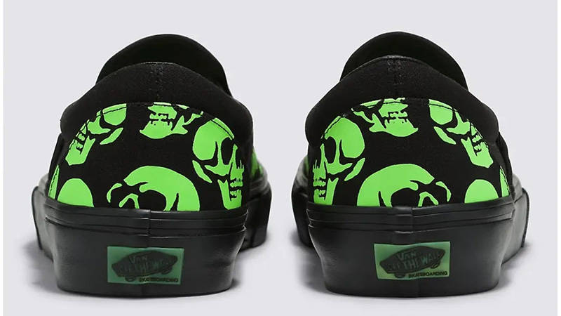 Vans Skate Slip On Glow Skulls Green Where To Buy vn0a5fca5qw