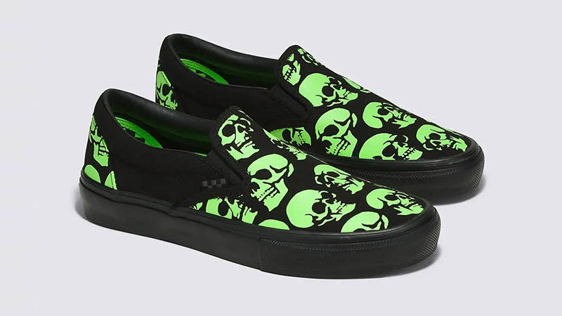 Green skull hot sale vans