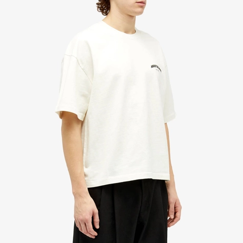 about blank Arched Logo T-Shirt Oat Front