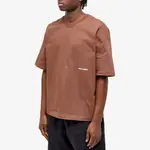 about blank Box Logo T-Shirt Brown Front