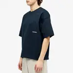 about blank Box Logo T-Shirt French Navy Front