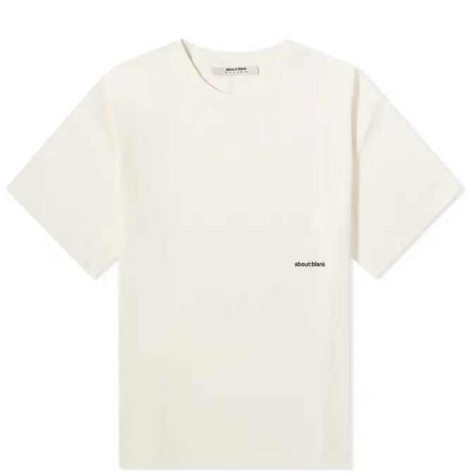 about blank Box Logo T-Shirt Oat Feature