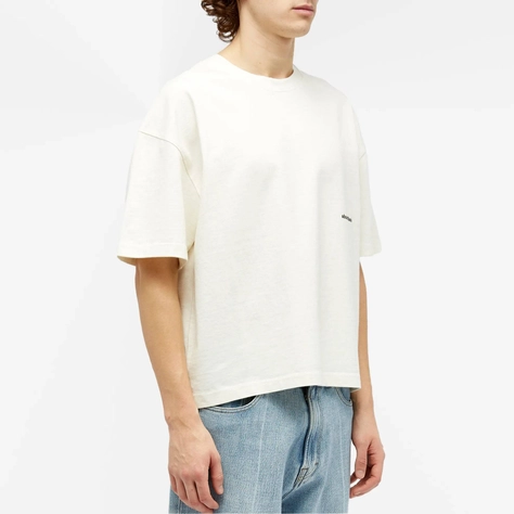 about blank Box Logo T-Shirt Oat Front