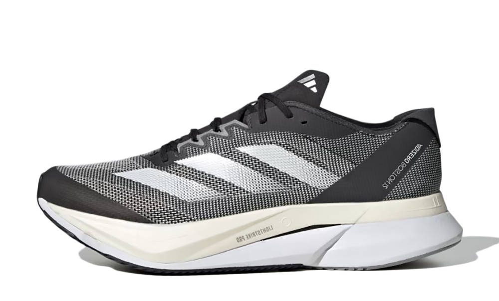 adidas Adizero Boston 12 Black White Carbon ID4234