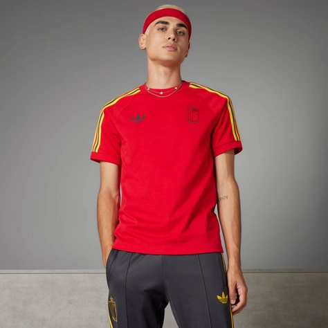adidas Belgium Adicolor 3-Stripes T-shirt Better Scarlet Feature