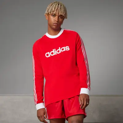 adidas FC Bayern Originals 70s Long Sleeve Jersey Red Feature