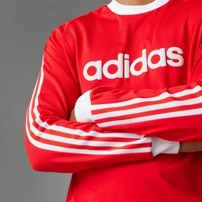 adidas FC Bayern Originals 70s Long Sleeve Jersey Red Front