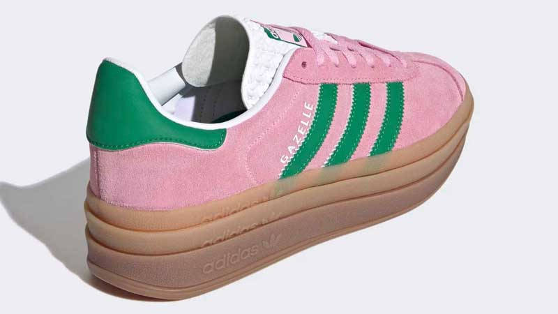 adidas Gazelle Bold True Pink Green Back