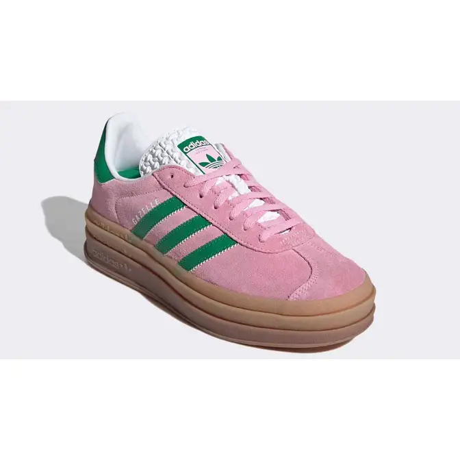 adidas Gazelle Bold True Pink Green | Where To Buy | IE0420 | The Sole ...