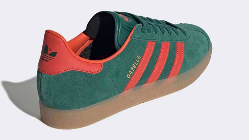 adidas Gazelle Collegiate Green Red Back