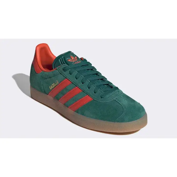 adidas Gazelle Collegiate Green Red Front