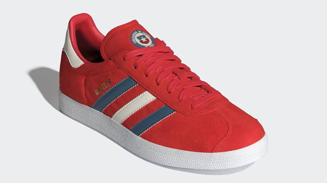 adidas gazelle silver green womens Gazelle Indoor Victory Red White Suede Red / 4.5 / M main image 0