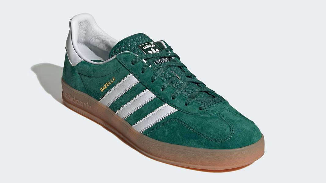 adidas Gazelle Indoor Collegiate Green White IG1596 Side