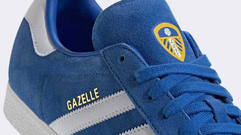 Adidas gazelle hot sale leeds united