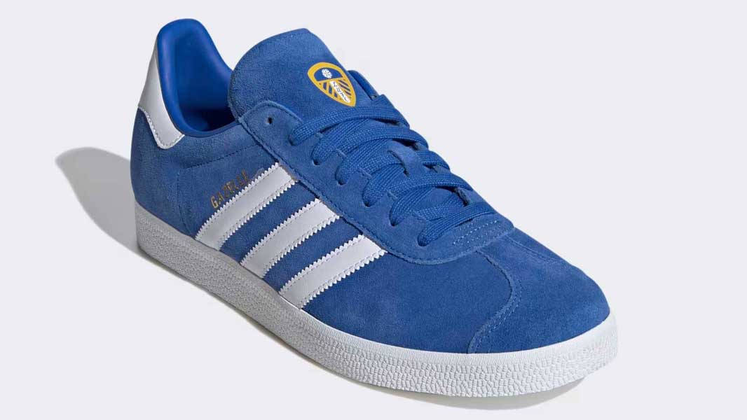 adidas Gazelle Leeds United FC Blue Front