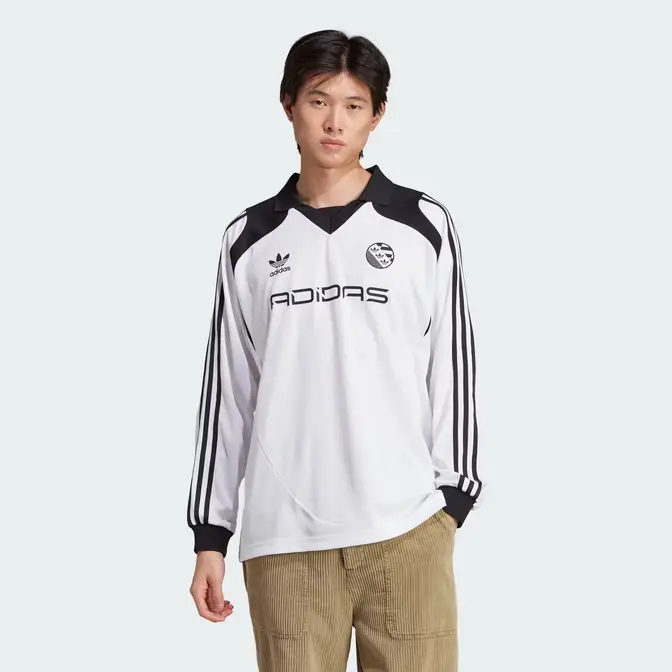 adidas Spitfire Oversized Long Sleeve Jersey White Feature