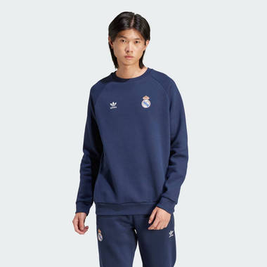 adidas Real Madrid Essentials Trefoil Crew Sweatshirt