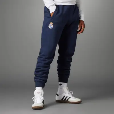 adidas Real Madrid Essentials Trefoil Tracksuit Bottoms Legend Ink Feature