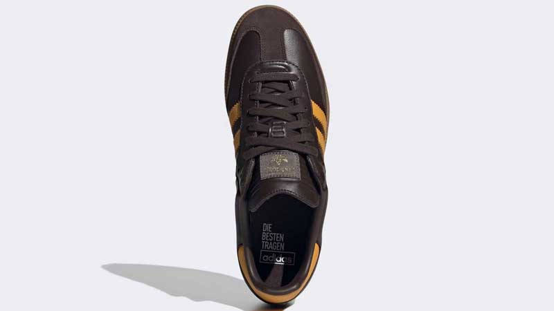 adidas Samba OG Dark Brown Yellow Middle