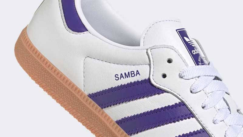 adidas Samba OG White Energy Ink Closeup