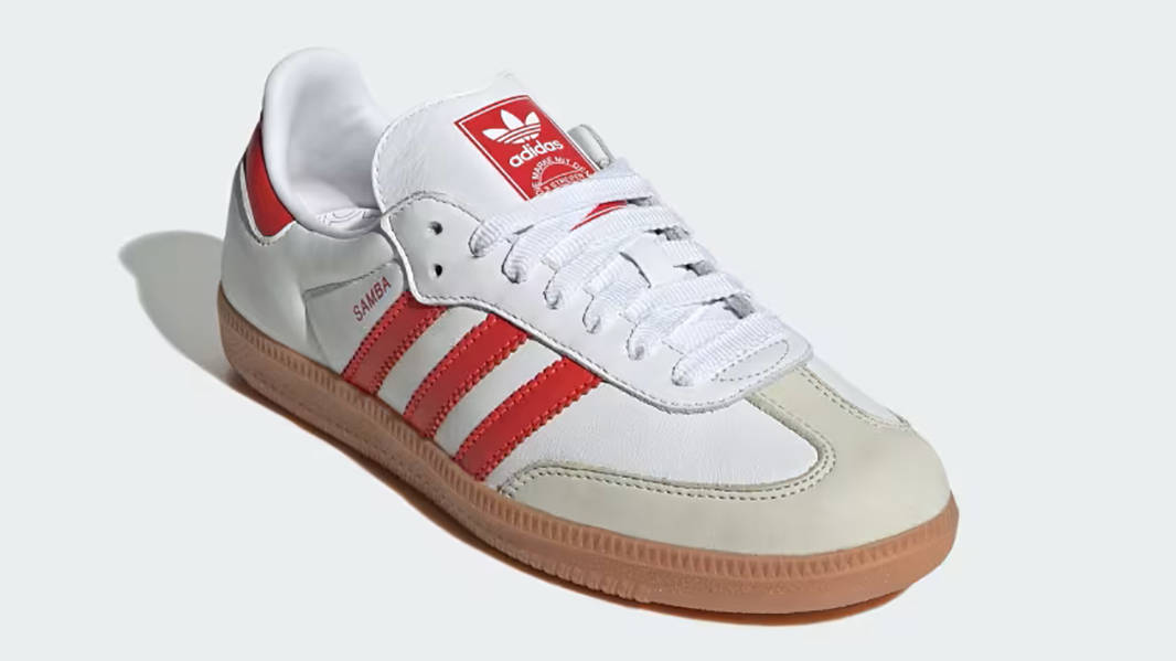 adidas Samba OG White Solar Red IF6513 Side
