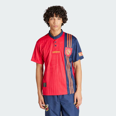 adidas spain 1996 home jersey bold red feature w380 h380